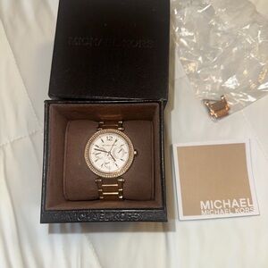 Michael Kors Gold-Tone Chronograph Watch